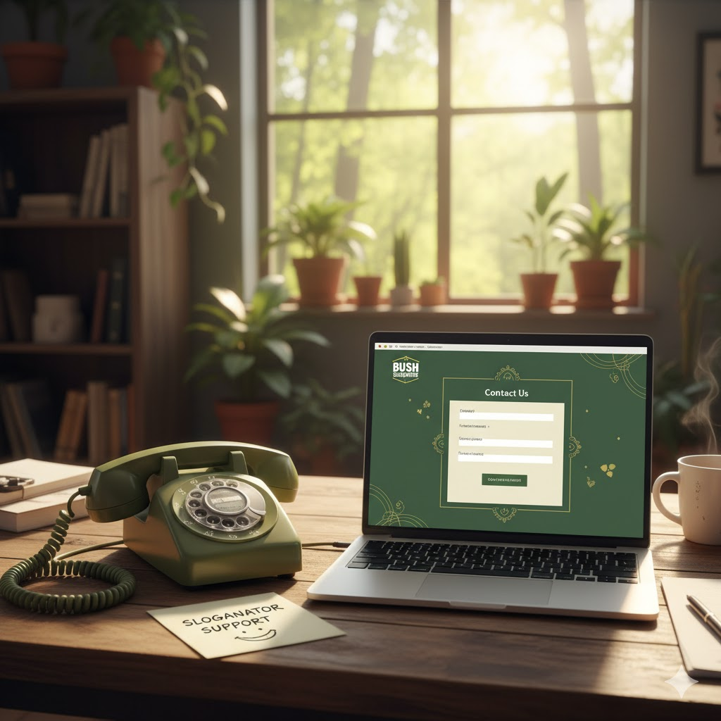 Contact Us - Bush Slogan Nator